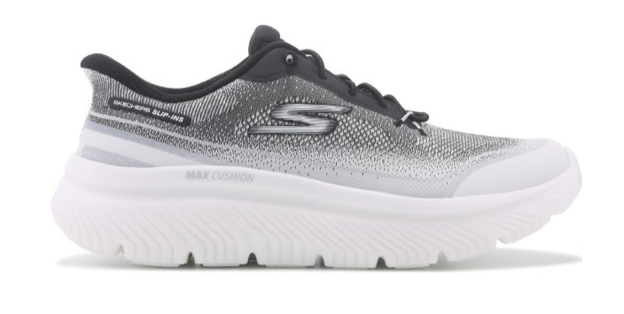 Men's Skechers Walk Max Cushioning Hyper Burst (White/Black)