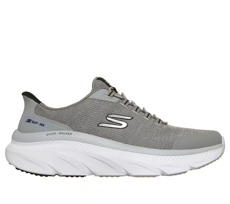 Men's Skechers Slip-ins Relaxed Fit: D'Lux Walker 3.0-Drevven (Gray/Black)