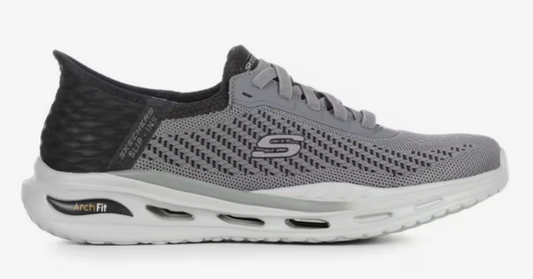 Men's Skechers Slip-ins Relaxed Fit: Arch Fit Orvan-Drex (Grey/Black)
