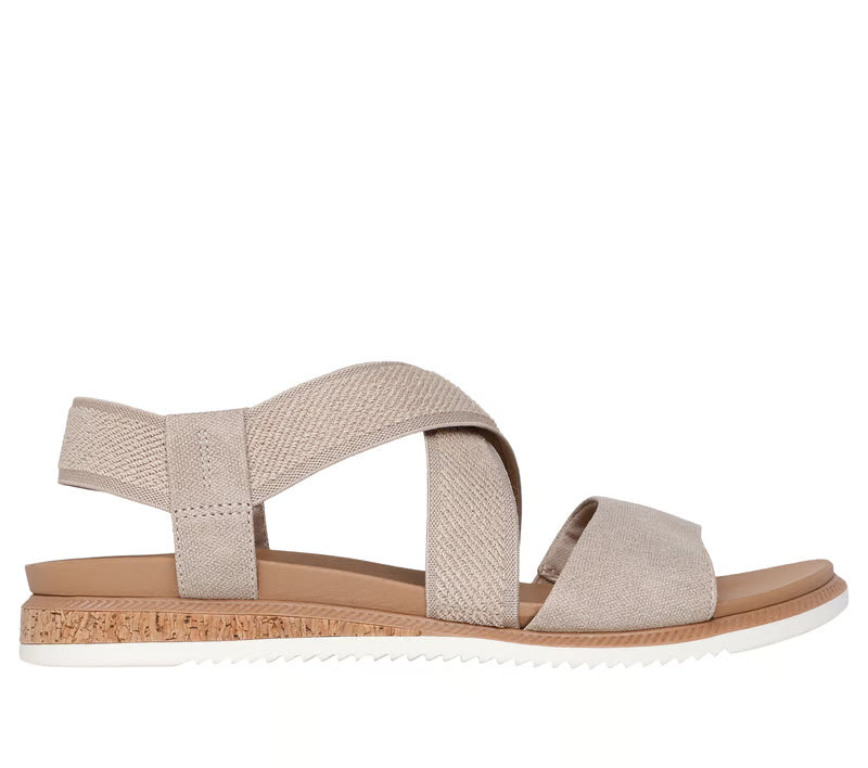 Women's Skechers BOBS Desert Kiss Low (Taupe)