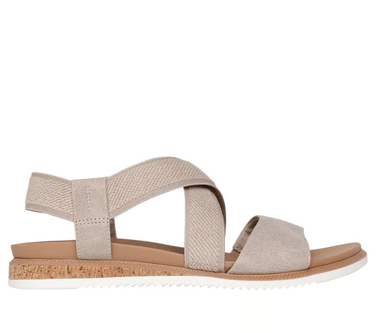 Women's Skechers BOBS Desert Kiss Low (Taupe)