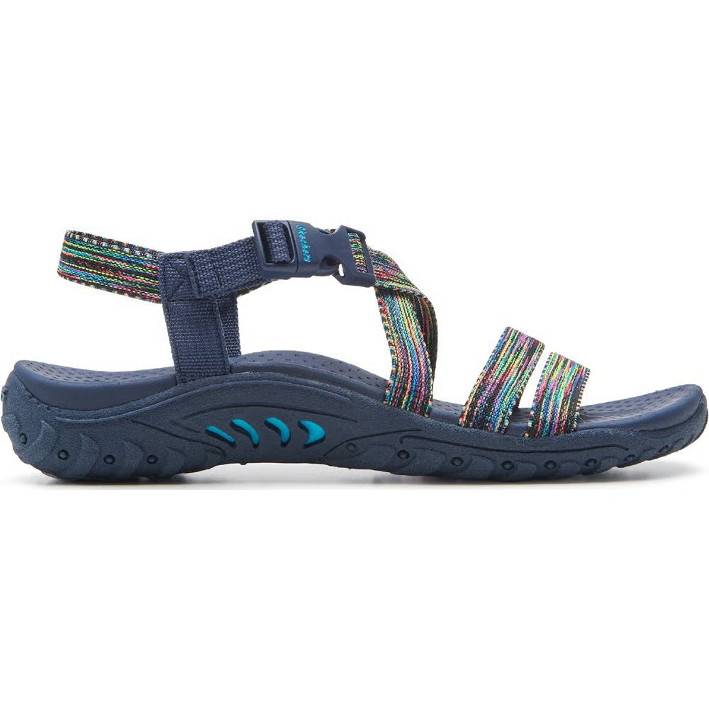 Women's Skechers Reggae Strappy Sandal (Navy/Multi)