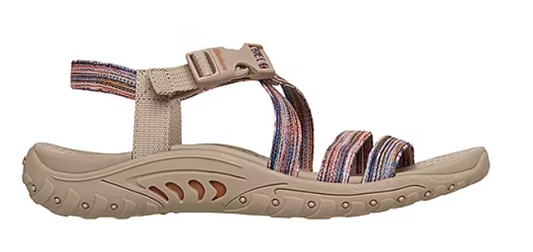Women's Skechers Reggae Strappy Sandal (Taupe/Multi)