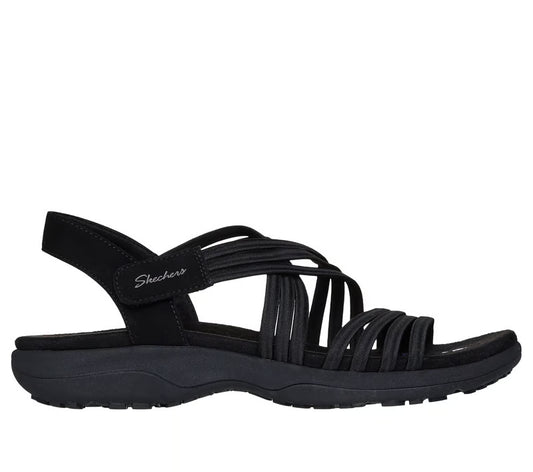 Women's Skechers Reggae Slim-Sunnyside 2.0 Sandal (Black)