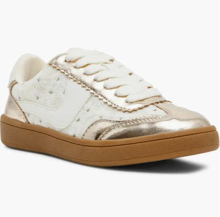 Kids' Dolce Vita Valor Ivory Floral Platform Sneaker