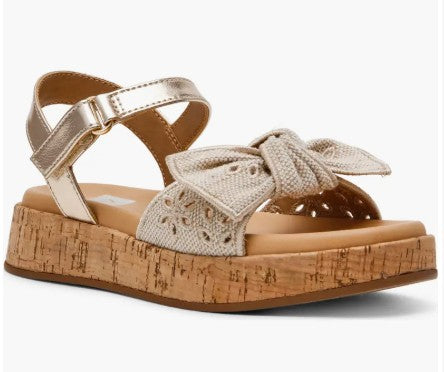 Kids' Dolce Vita Soneeya Natural Wedge Sandal