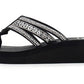 Yellow Box Laka Flatform Sandal (Black/White)