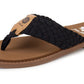 Yellow Box Irving Woven Sandal (Black)
