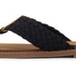 Yellow Box Irving Woven Sandal (Black)