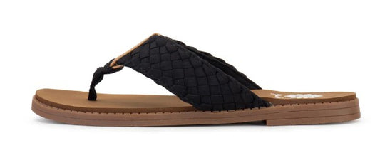 Yellow Box Irving Woven Sandal (Black)