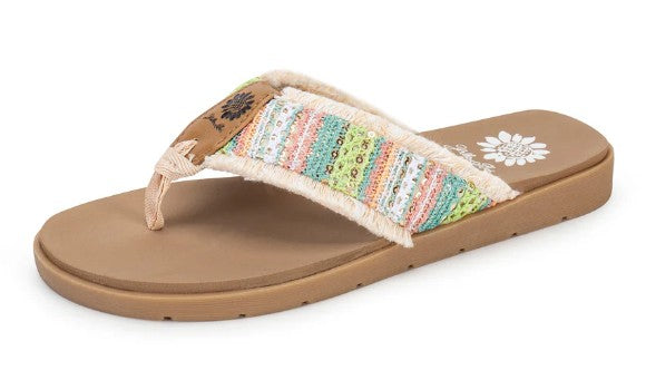 Yellow Box Flappy Sandal (Pastel Multi)