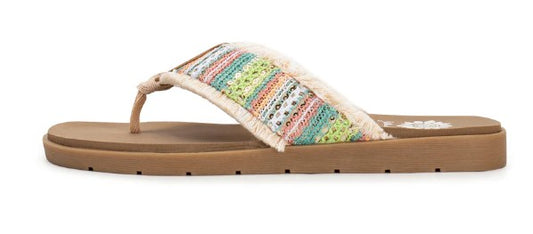 Yellow Box Flappy Sandal (Pastel Multi)