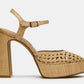 Women's Steve Madden Raffia Natural Woven LEXIE Platform Heel