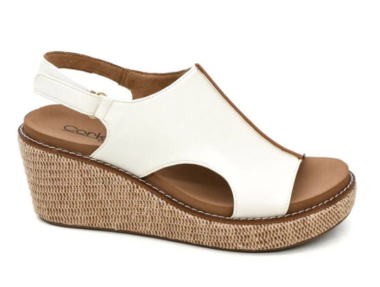 Corkys Carley Wedge Sandal (Ivory 2)
