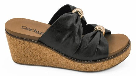 Corkys Miss Understood Wedge (Black)