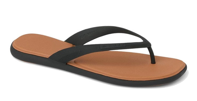 Women's Reef Black/Tan Water Willow Malibu Flip Flop