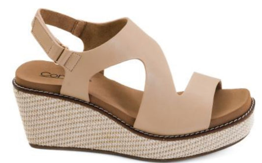 Corkys Steppin Out Wedge (Camel)