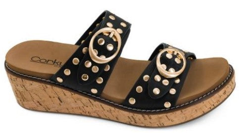 Corkys Told You So Wedge (Black)