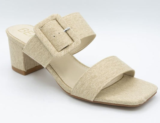 Beach By Matisse Natural Linen Lakelynn Block Heels