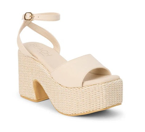 Beach By Matisse Ivory Arden Platform Sandal