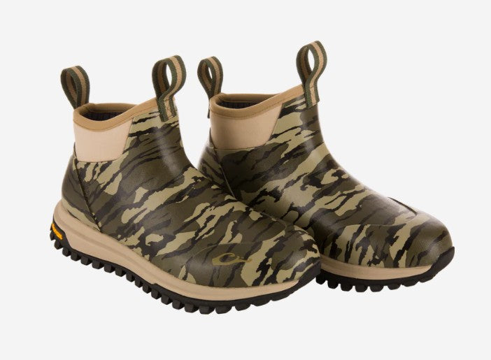 Men's Drake Waterfowl Offroad Rubber Deck Boots (Mossy Oak OG Bottomland)