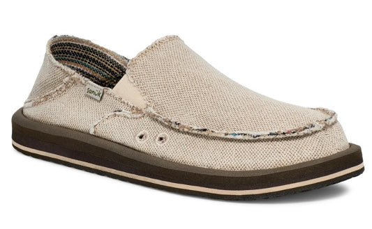Men's Sanuk Natural Donny Hemp 2 Tone Slip-On