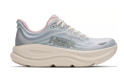 Women's Hoka Bondi 9 GLM (Alabaster/Mineral Blue)