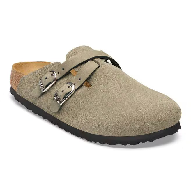 Women's Birkenstock Blair Taupe Suede (Medium/Narrow/Width)