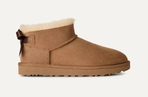 Women's UGG Ultra Mini Bailey Bow (Chestnut)