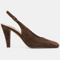 Dolce Vita GESSIA Dark Brown Suede Slingback Heel