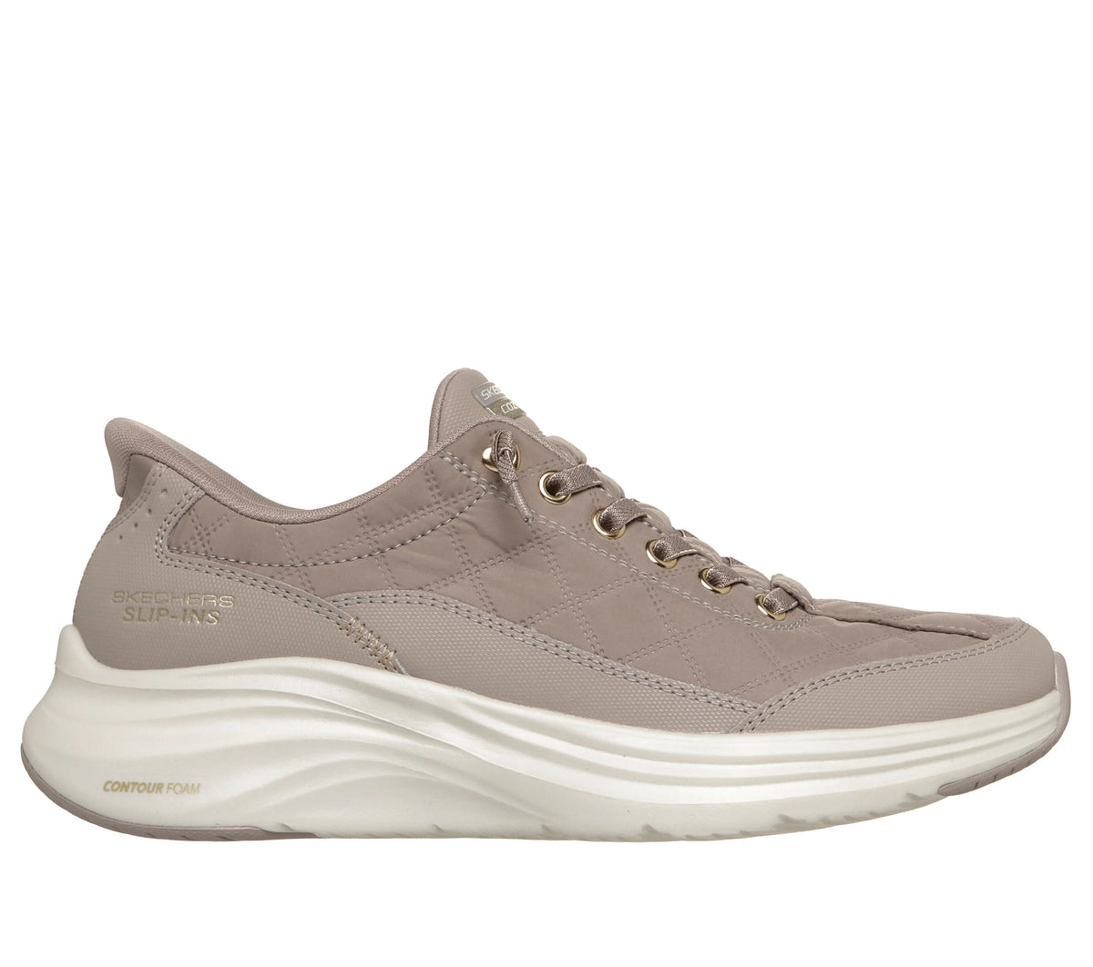 Women's Skechers Slip-ins: Contour Foam-Cozy Fit Golden Hour (Taupe)