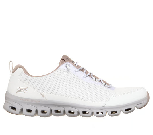 Women's Skechers Glide-Step-Muze (White/Rose)