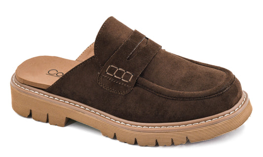Corkys Get Lucky Loafer Slide (Chocolate)