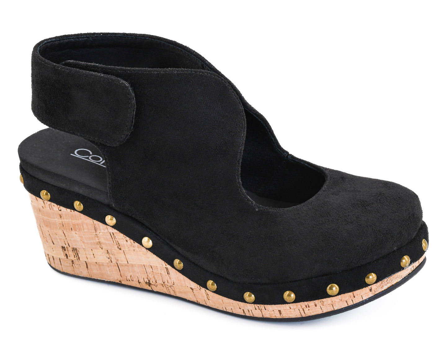 Corkys Oh It's You Wedge Sandal (Black)