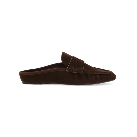 MIA Bridgetta Suede Loafer Mule (Espresso Suede)