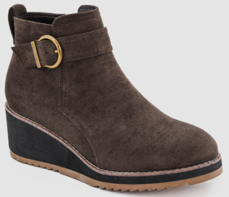 Corkys Intuition Wedge Boots (Chocolate Suede)