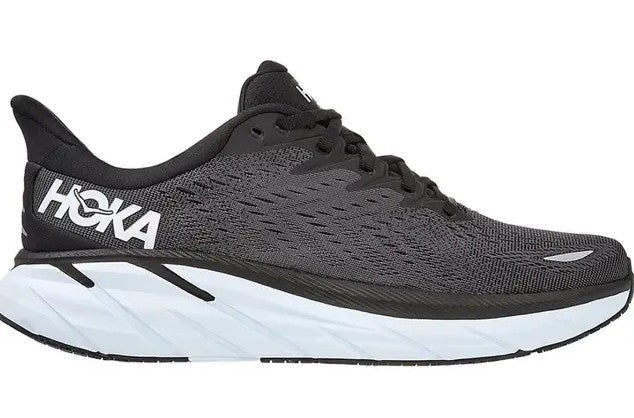 Men's Hoka Clifton 8 (Black/White)