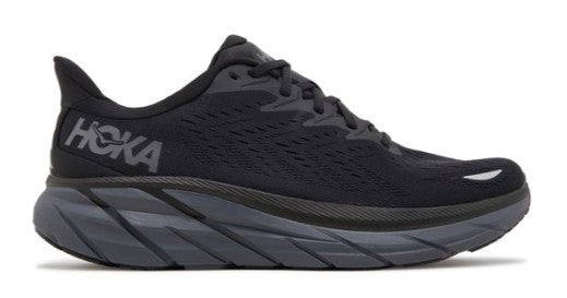 Men's Hoka Clifton 8 (Black/Black)