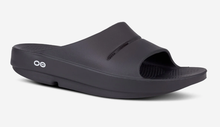 Men's (OOFOS) OOah Slide Sandal (Black)