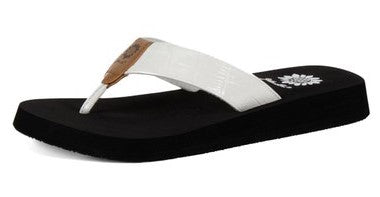 Yellow Box Denti Sandal (White)