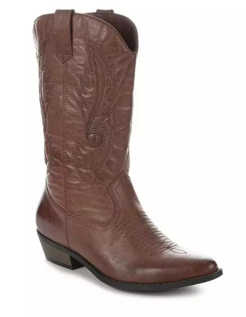 Coconuts By Matisse Gaucho Cowboy Boot (Brown/Wide)