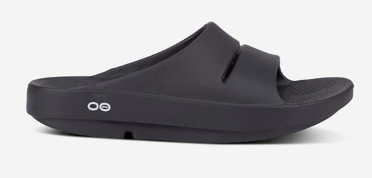 Women's (OOFOS) OOahh Slide (Black)