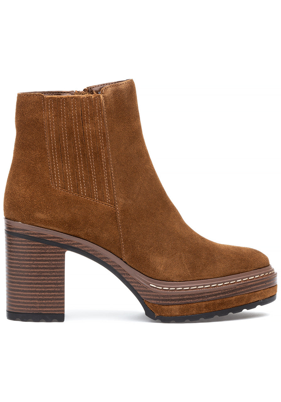 Steve Madden Searches Cognac Suede Boot
