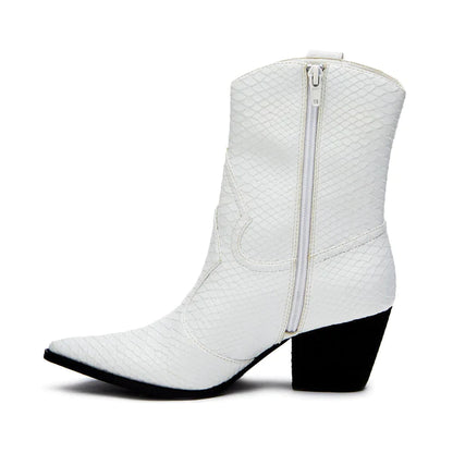 Coconuts By Matisse Bambi Western Boot White Snake