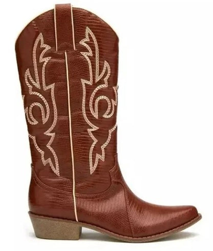 Coconuts By Matisse Amarillo Western Boots (Cognac Snake)