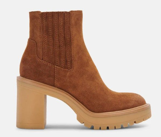 Dolce Vita Caster H20 Booties Camel Suede