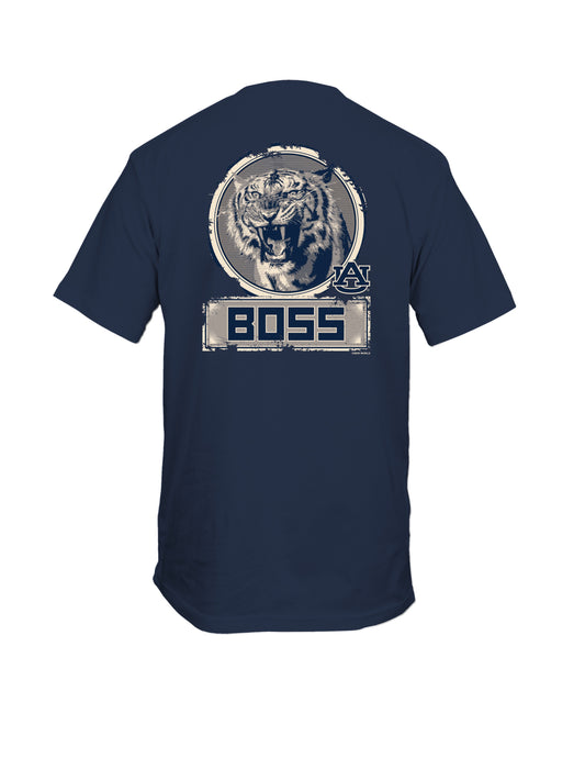 AUBURN BOSS S/S TEE NAVY