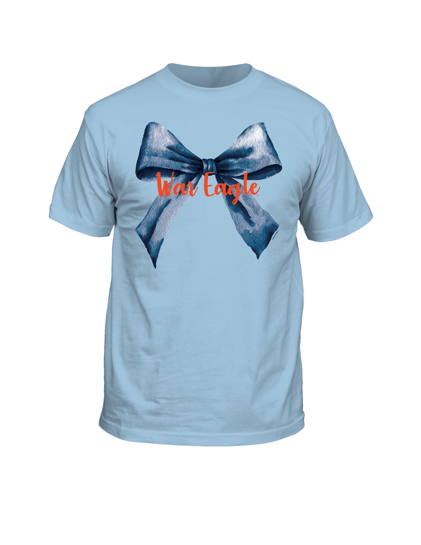 Auburn Script Bow S/S (Light Blue)