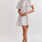 Caroline Collared Dress (White)