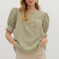 Ladies' Entro Stripe S/S Top